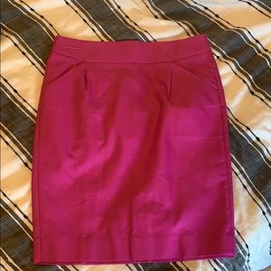 J Crew Factory pink pencil skirt NWT